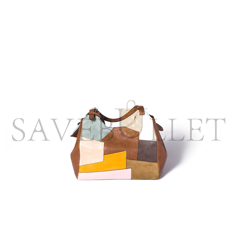 MIU MIU PATCHWORK LEATHER HANDBAG 5BA304 (25.5*20*13cm) MIU MIU PATCHWORK LEATHER HANDBAG 5BA304 (25.5*20*13cm)